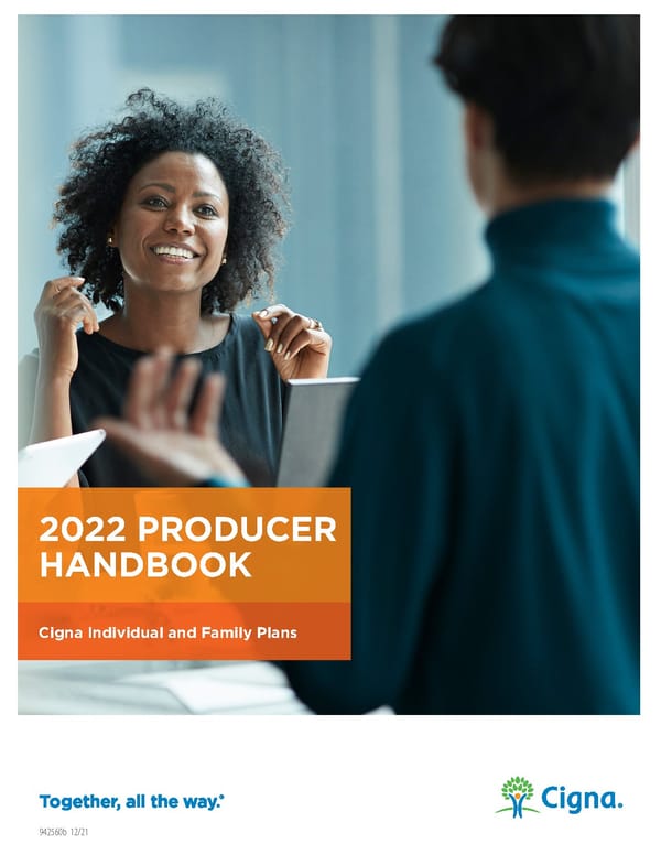 Cigna - Producer Handbook - Page 1
